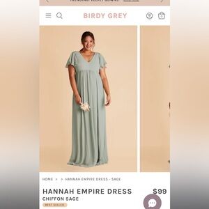 Birdy Grey Hannah Empire Bridesmaid Dress
